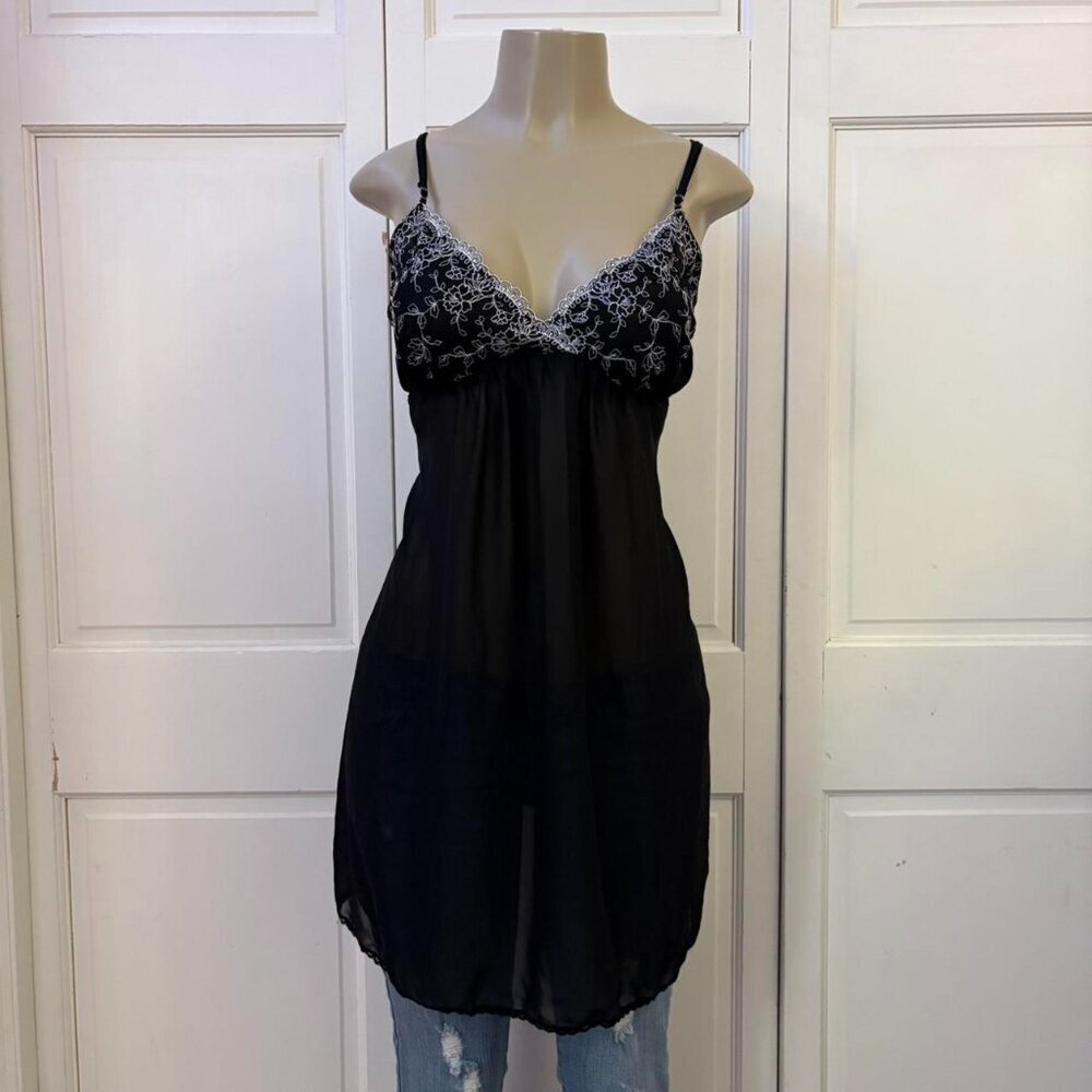 Y2K Lacey Sheer Lingerie Top